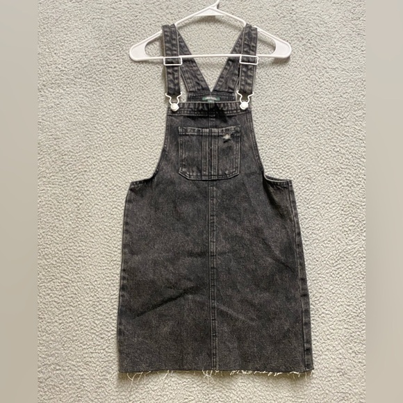 Wild Fable Romper Women Extra Small Gray Denim Skirt Overalls - Picture 1 of 12